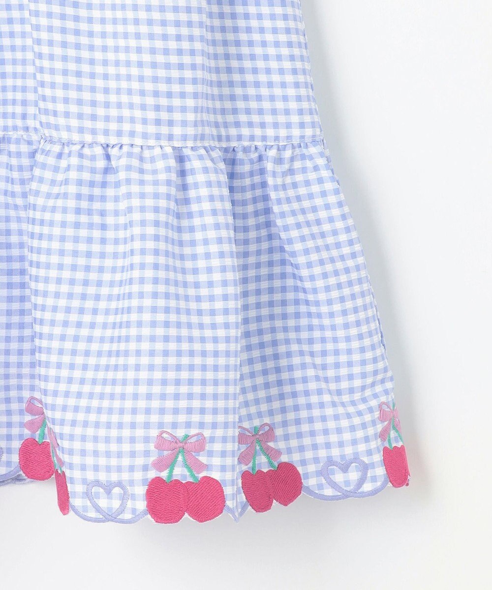 ANY KIDS ギンガム ドッキングワンピース 