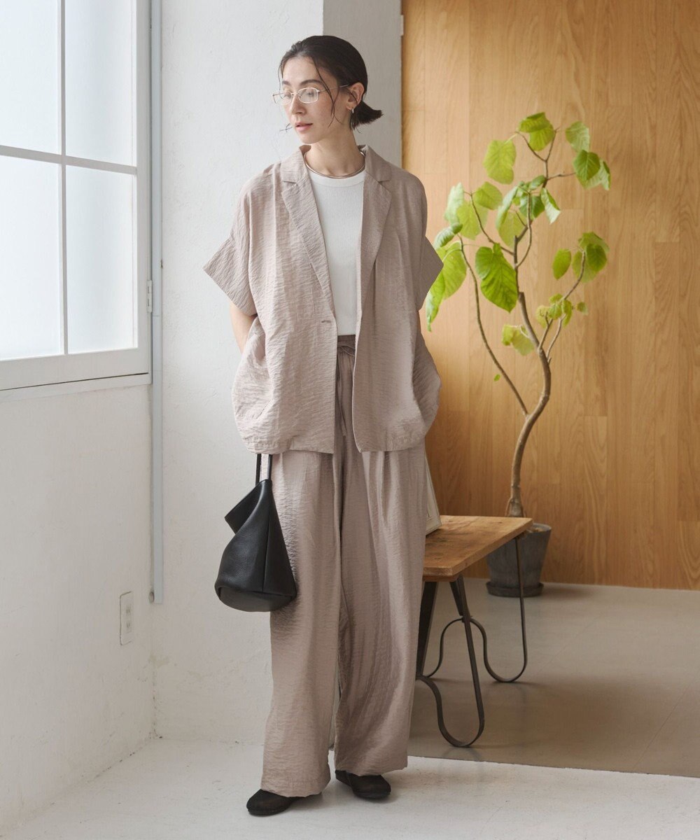 WEGO 【ANGIE VINTAGE】接触冷感半袖ジャケット 