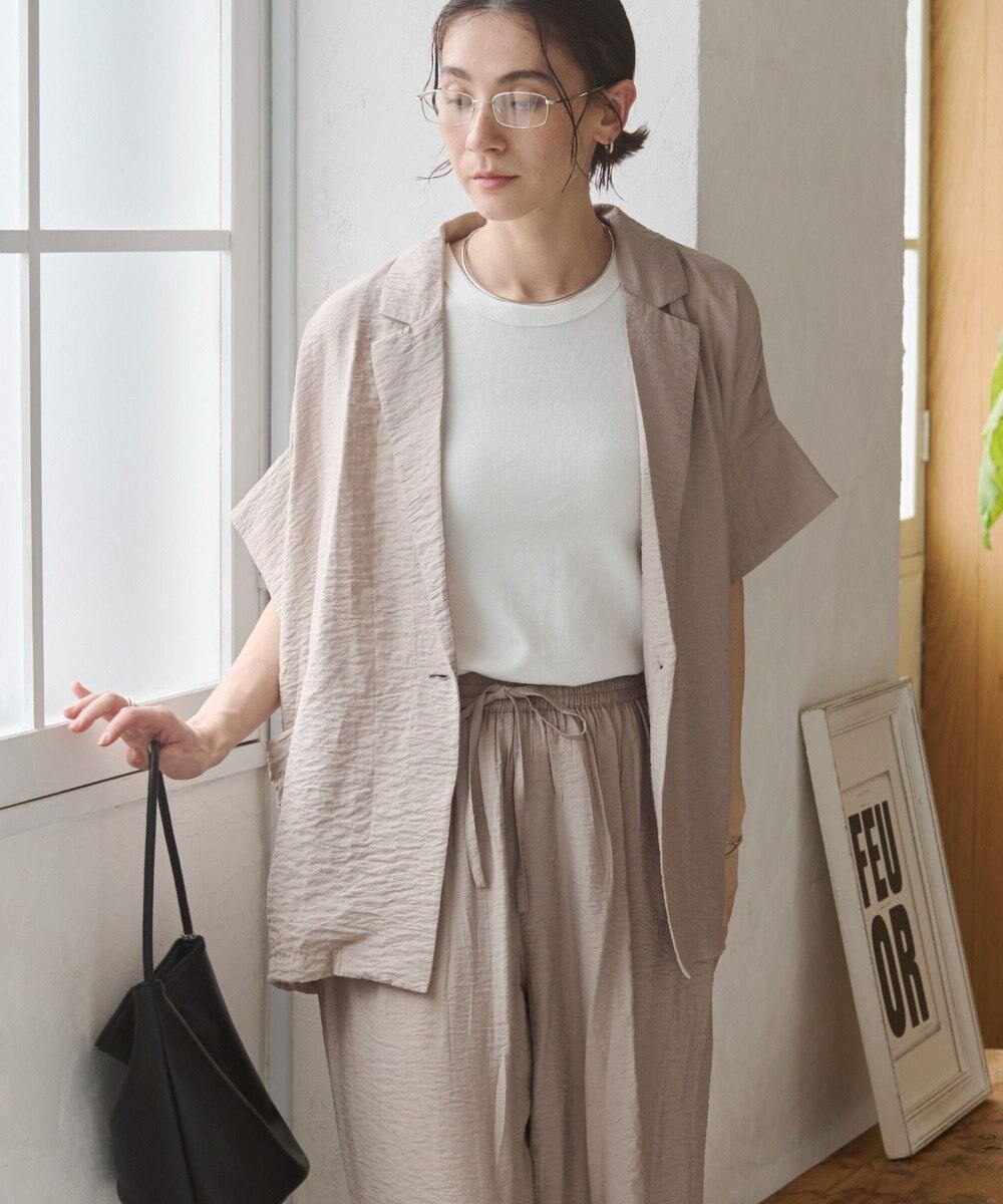 WEGO 【ANGIE VINTAGE】接触冷感半袖ジャケット 