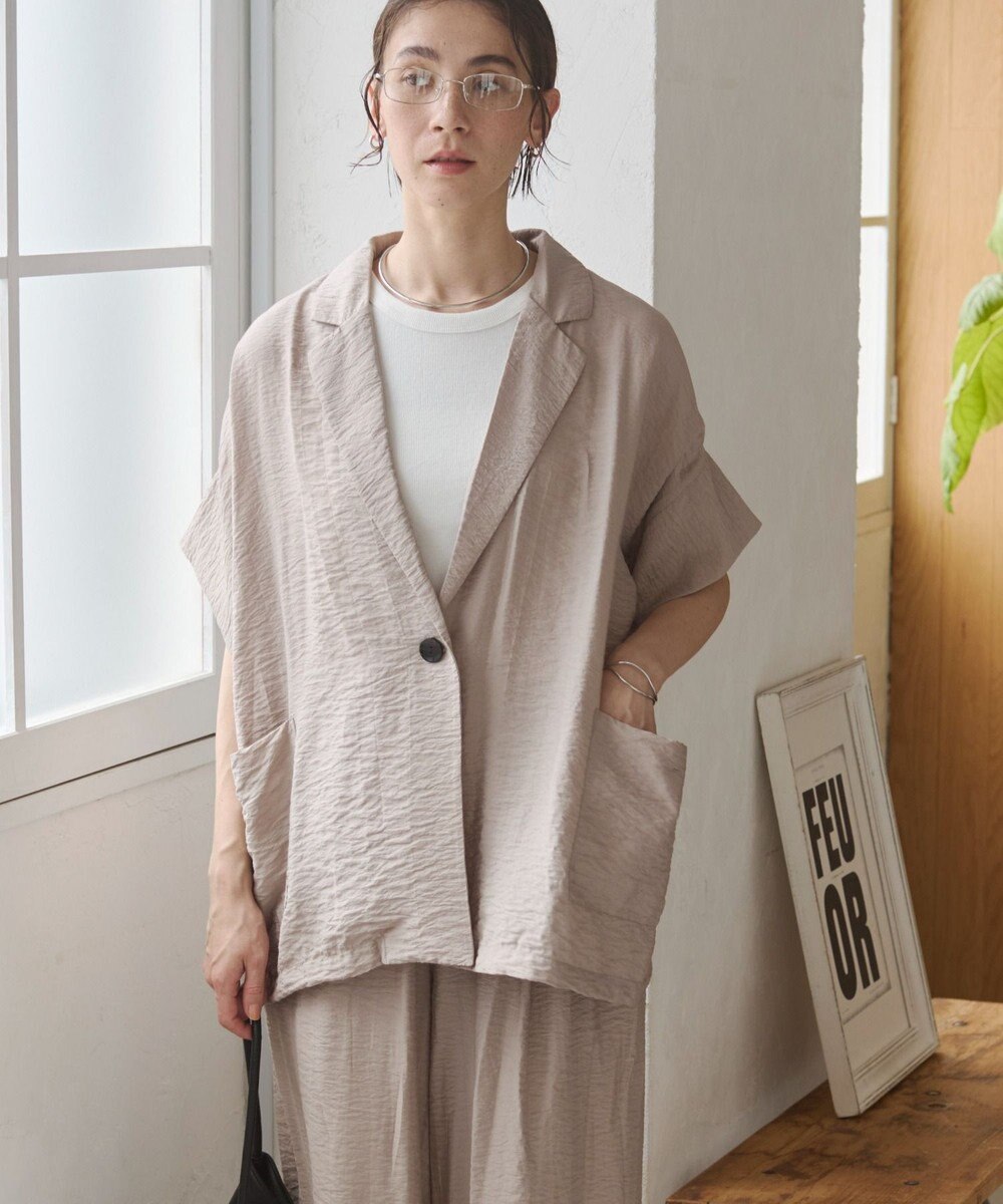 WEGO 【ANGIE VINTAGE】接触冷感半袖ジャケット 