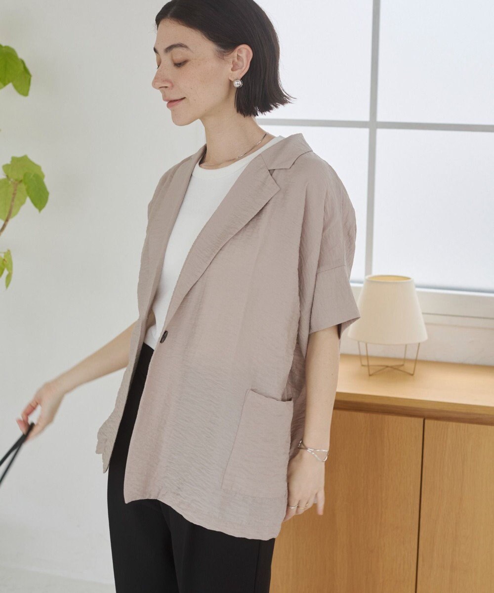 WEGO 【ANGIE VINTAGE】接触冷感半袖ジャケット 