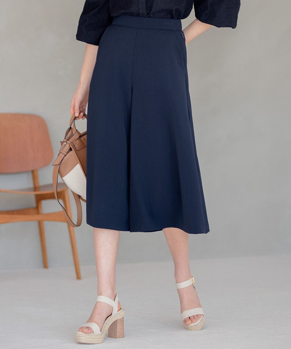 組曲 S 【洗える】ライトツイルストレッチ パンツ 