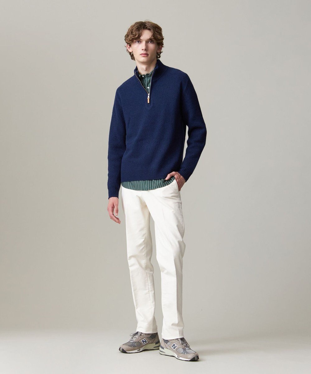 J.PRESS MEN 【KING SIZE】【Cash Lamb’s Wool】ハーフジップニット 