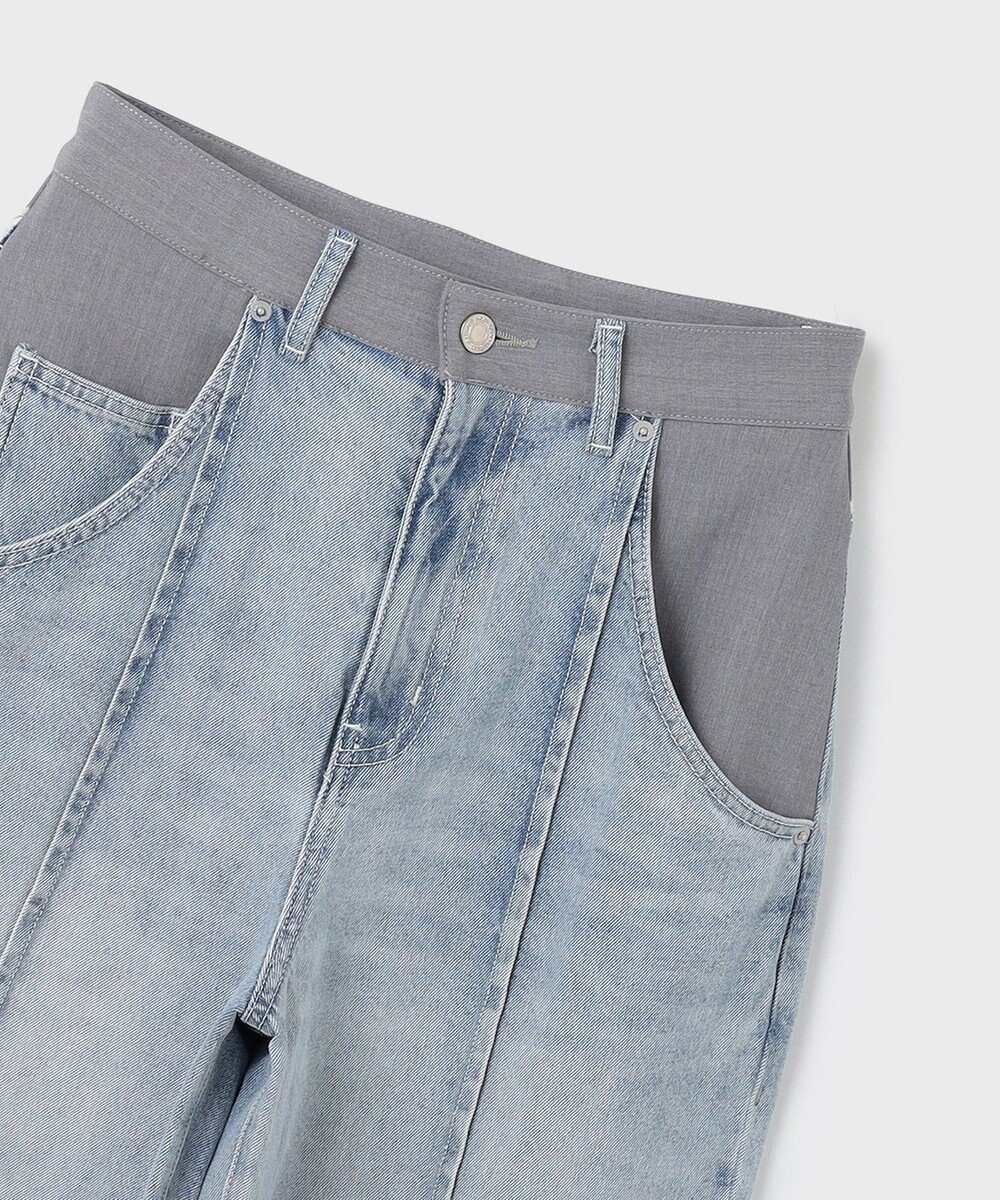 GRACE CONTINENTAL コンビデニムワイドパンツ 