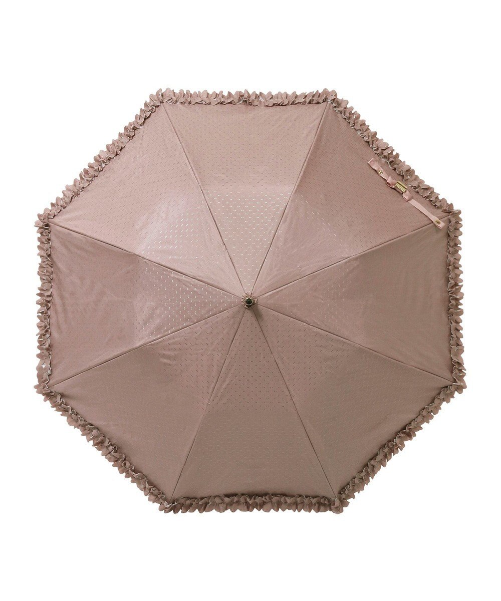 MOONBAT 【晴雨兼用日傘】LANVIN en Bleu (ランバン オン ブルー) 折りたたみ日傘 ドビーフリル 遮光 遮熱 UV 