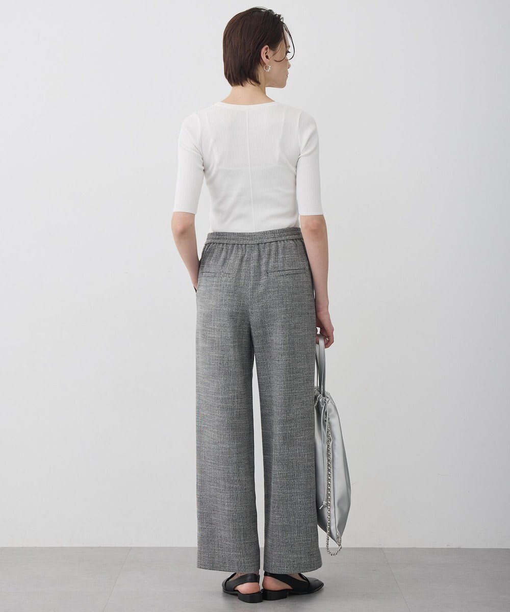 ICB ライトスラブツイード ワイドパンツ 