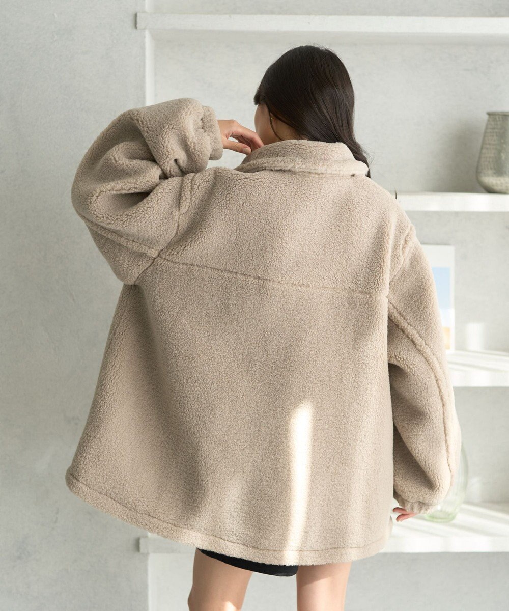 earth music&ecology ボアルーズブルゾン 