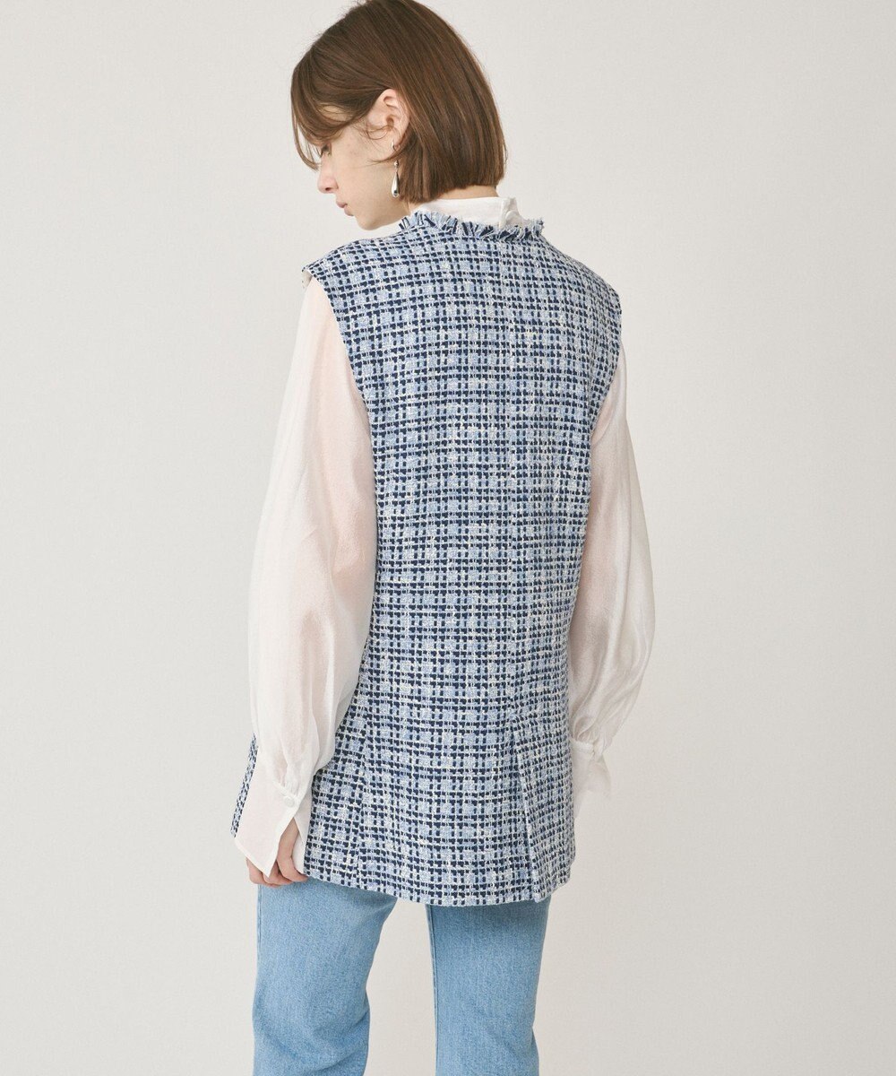 GRACE CONTINENTAL ルーズツイードジレジャケット 