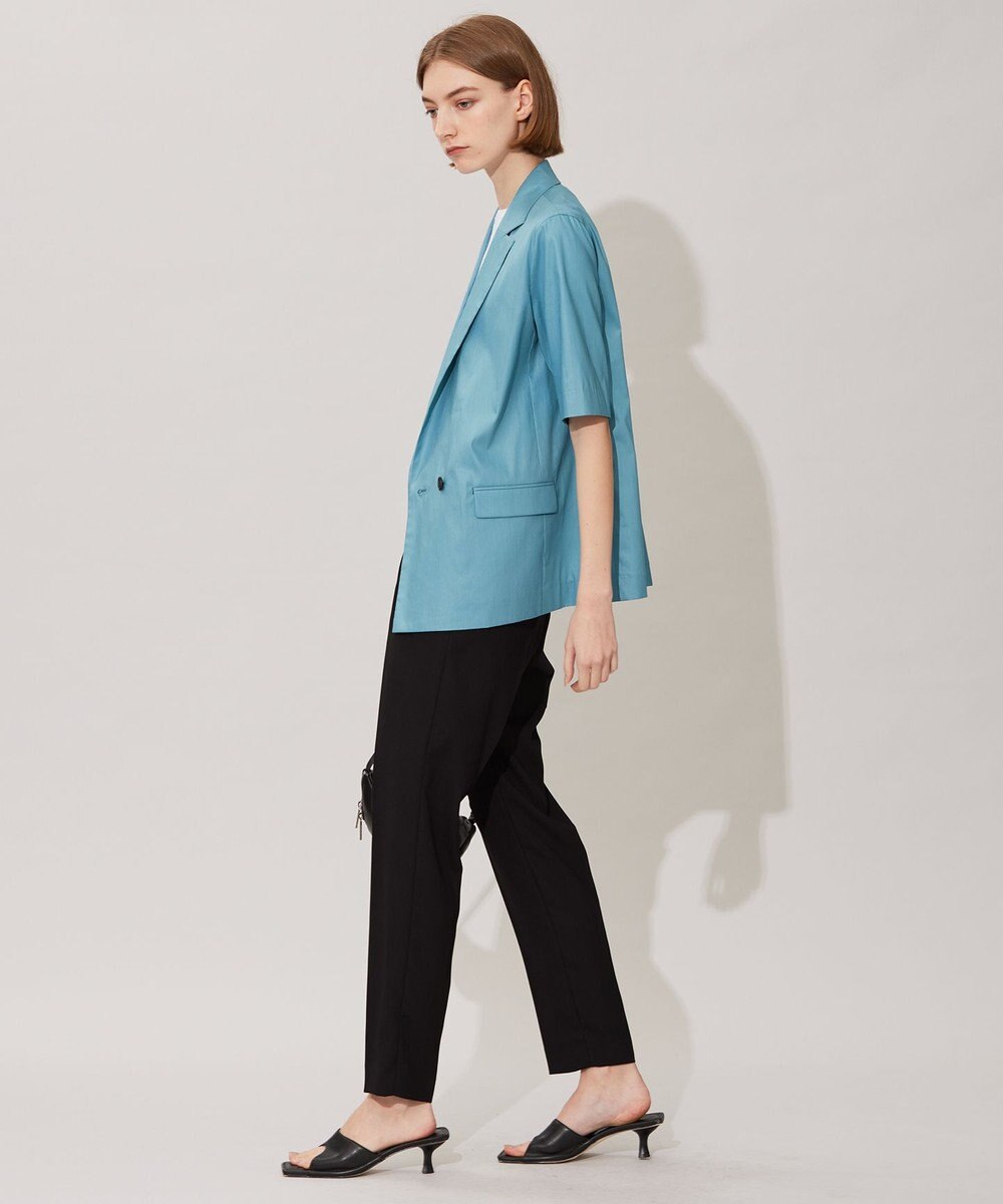 ICB 【接触冷感・洗える】エステルラミーチンツ ハーフスリーブジャケット 