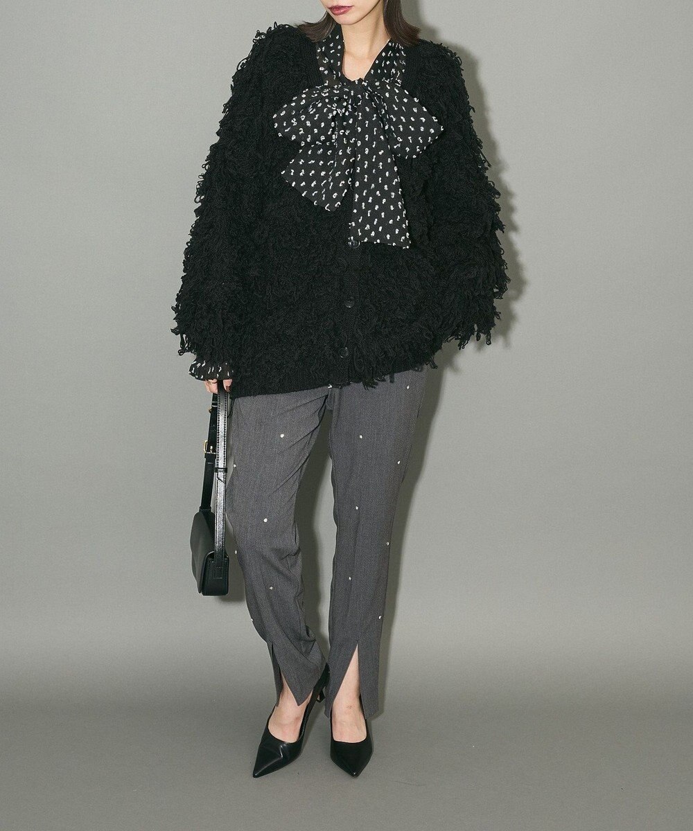 Green Parks フリンジニットカーディガン 