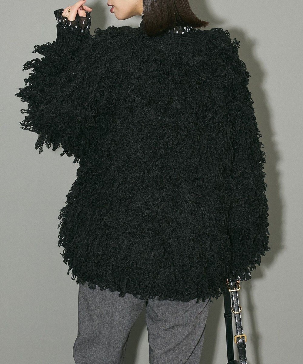 Green Parks フリンジニットカーディガン 