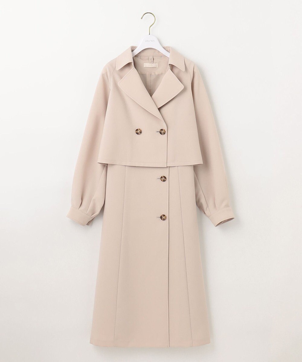 ANY SIS S 【洗える】3WAYジレセット トレンチ コート 
