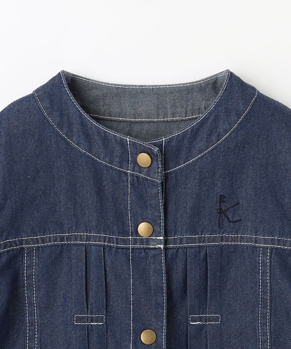 組曲 KIDS 【110-140㎝】ラウンドカラー デニムジャケット 