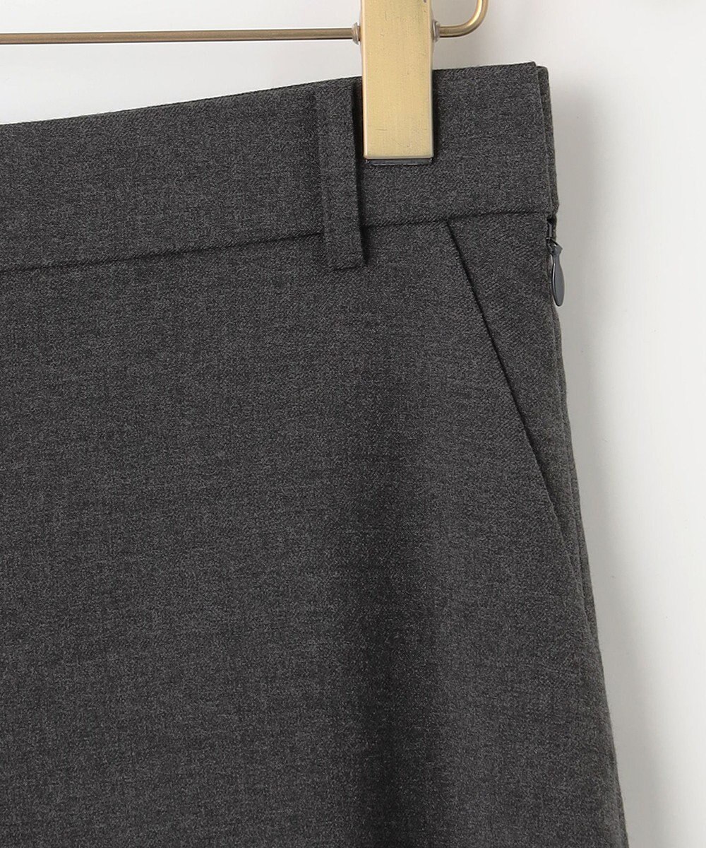 組曲 S 【WEB限定】ウールライクストレッチ フレアパンツ 