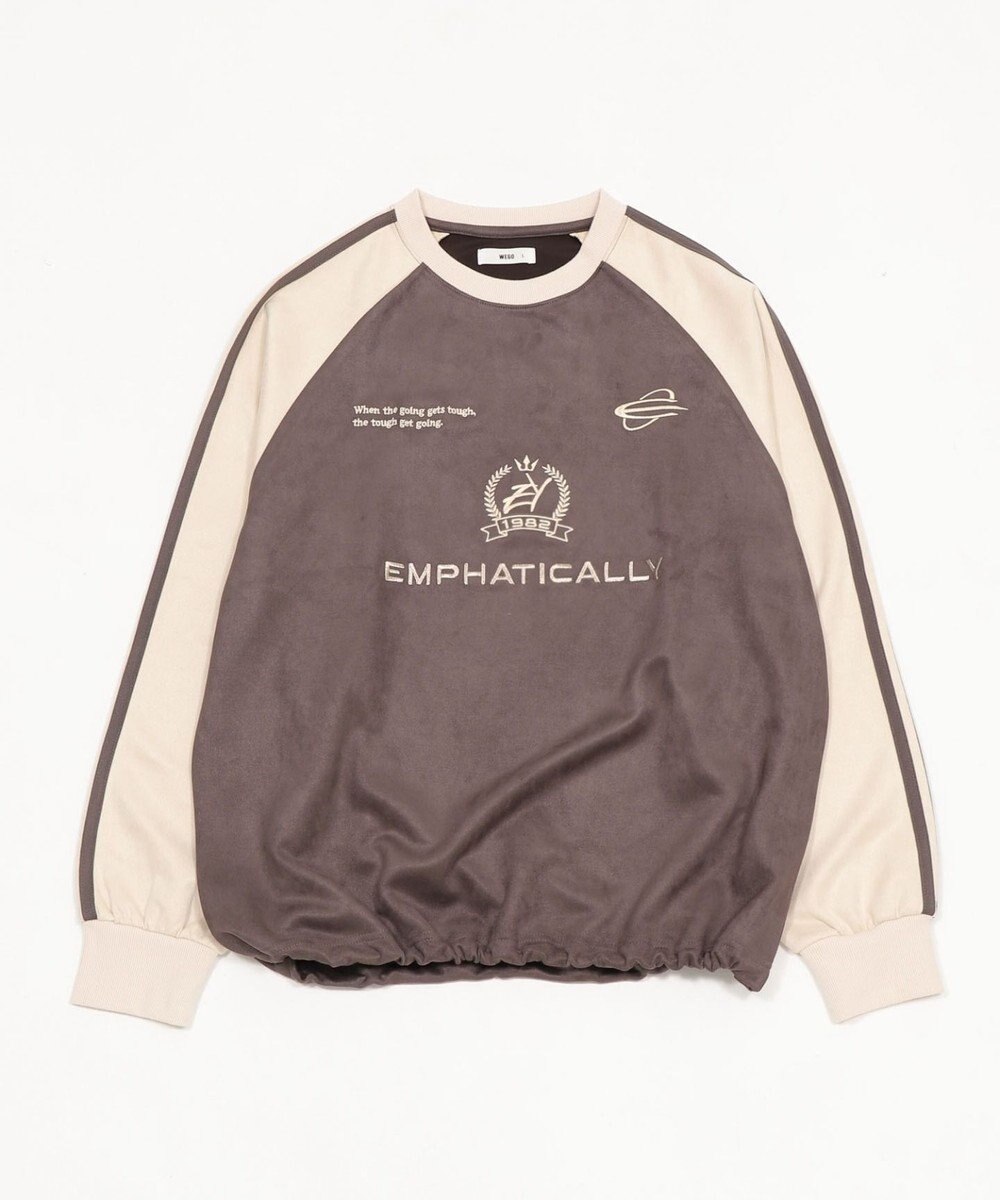 WEGO 【ユニセックス着用ITEM】フェイクスウェードゲームプルオーバー 