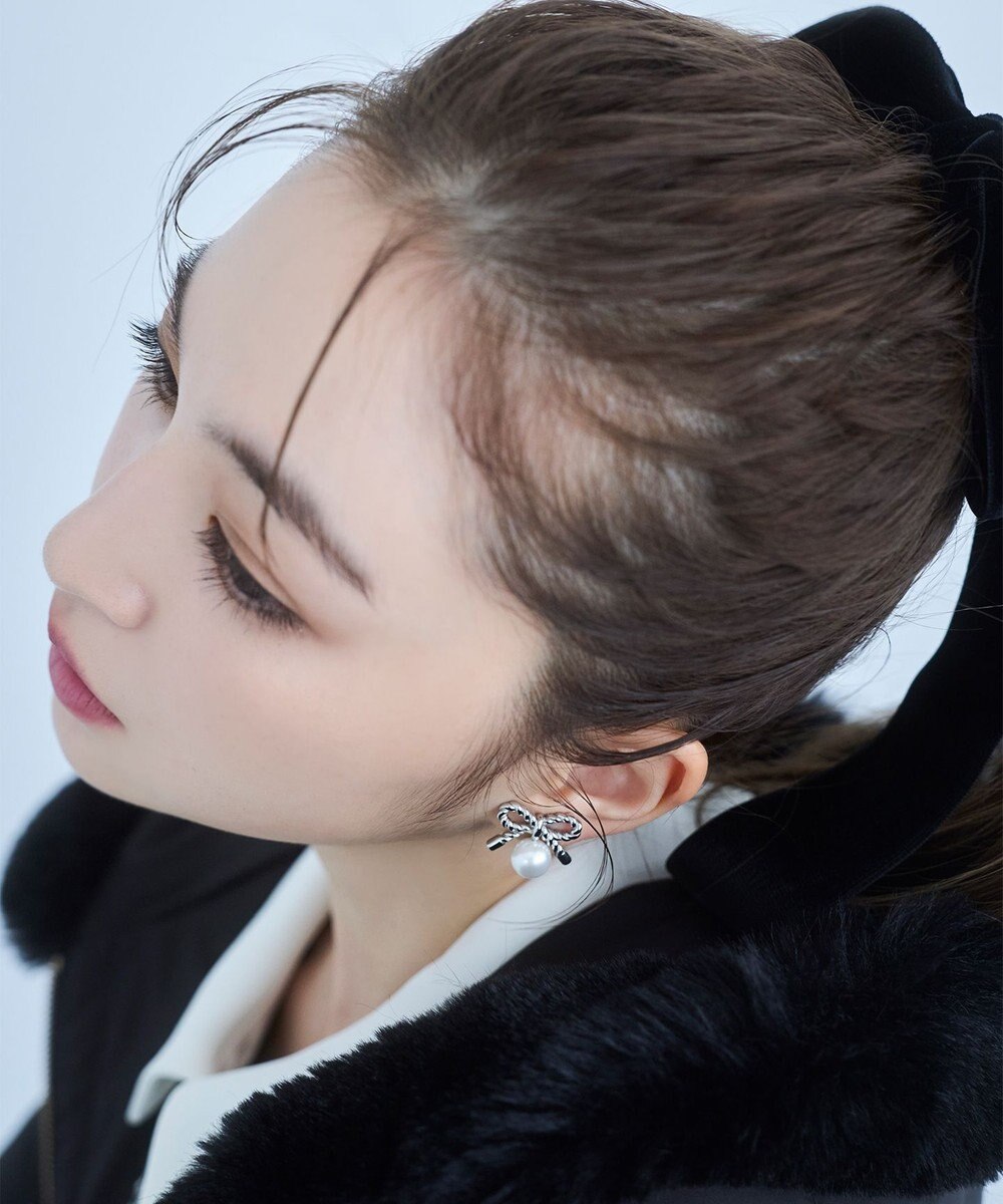 TOCCA PROMISE PEARL RIBBON EARRINGS イヤリング 