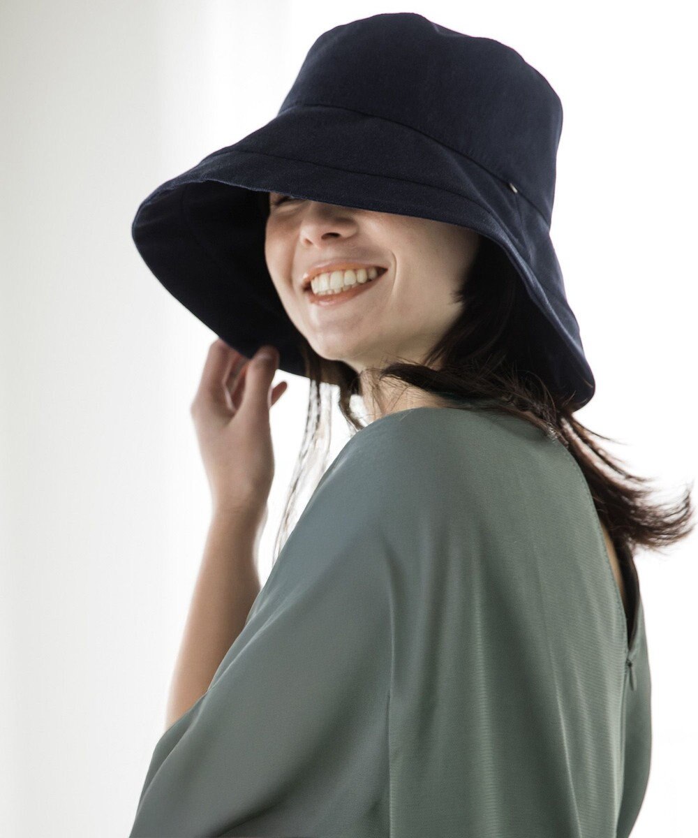 MOONBAT 【一級遮光/UVカット】UVラフィネハット（つばの広さノーマル）速乾/接触冷感/手洗いOK/サイズ調整可能/抗菌防臭加工 