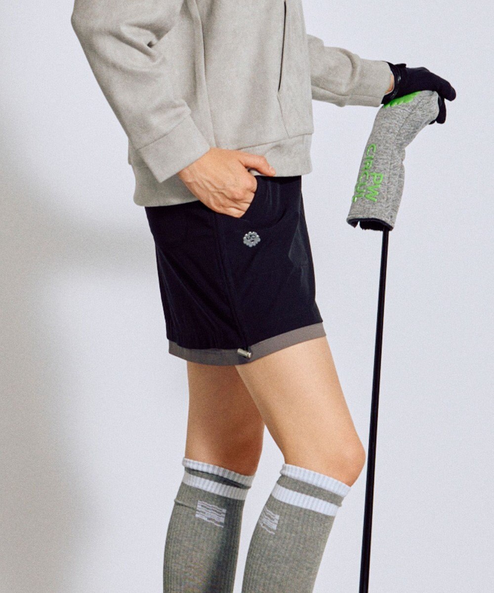 PW CIRCULUS 【蓄熱裏地】【WOMEN】バイカラースカート ゴルフウェア レディース 