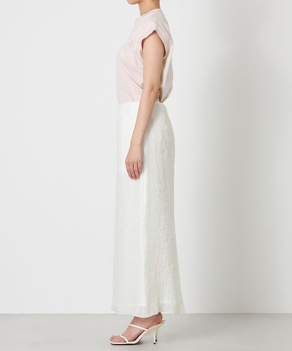 NAVE 【Nave・洗える/シアー素材】クラッシュオーガンジー スカート 