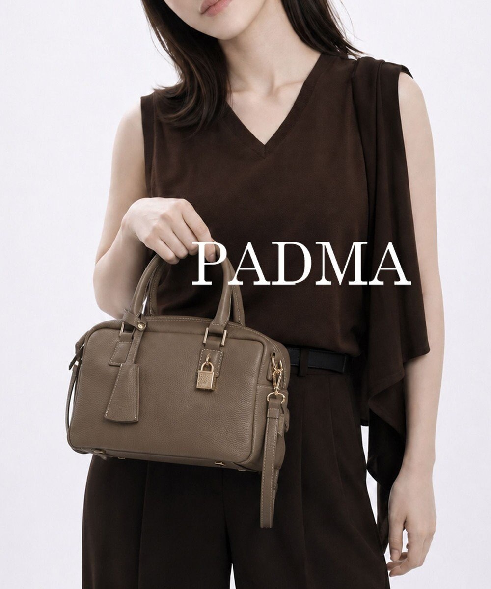 style code 【人気モデル再入荷！】【PADMA/パドマ】 キーチャーム付 本革ボストンバッグ 