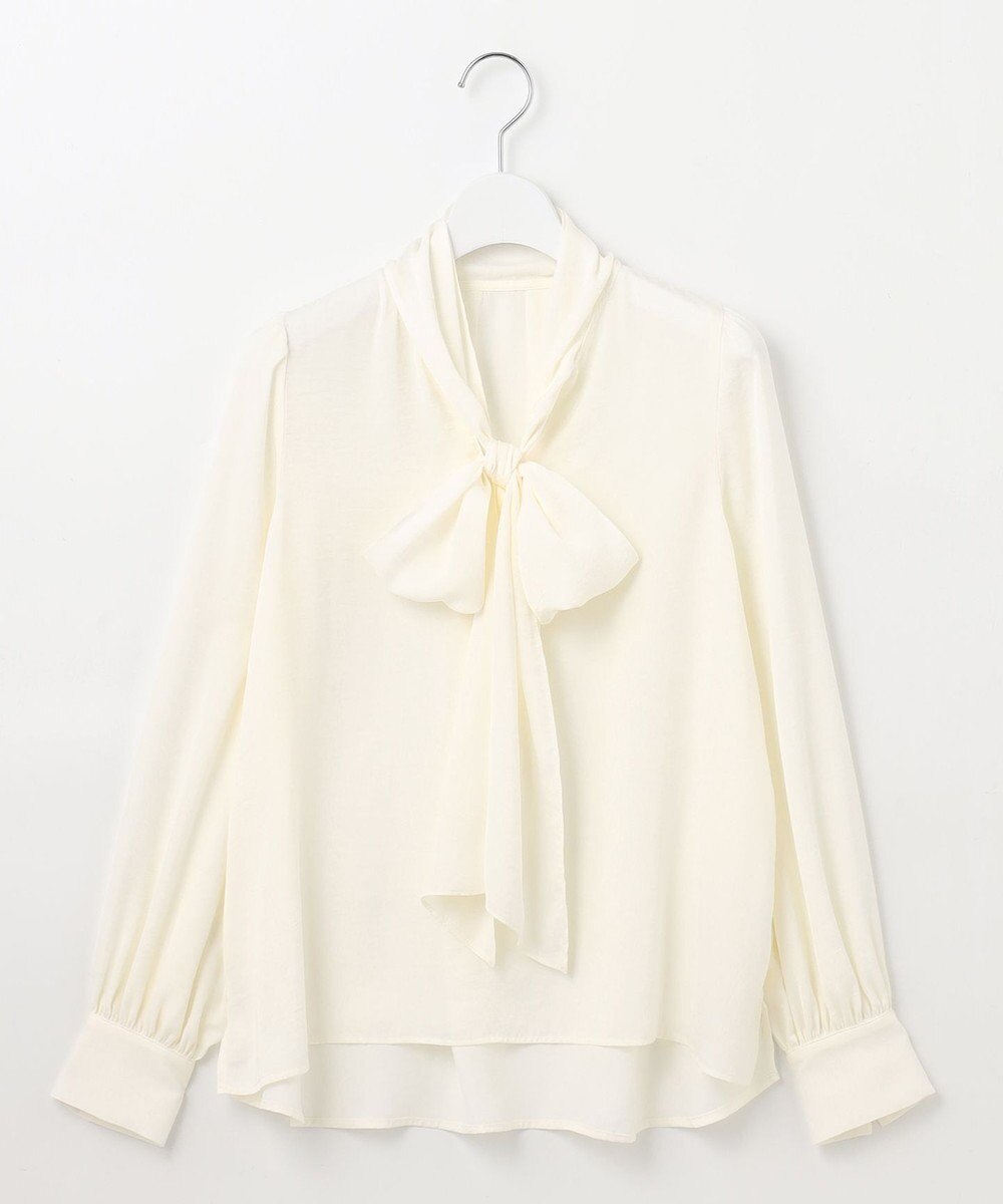 Feroux 【洗える】リボンタイ ブラウス 