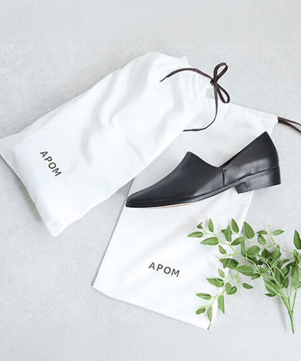 APOM イタリアンカーフ サイドジップアンクルブーツ 45 