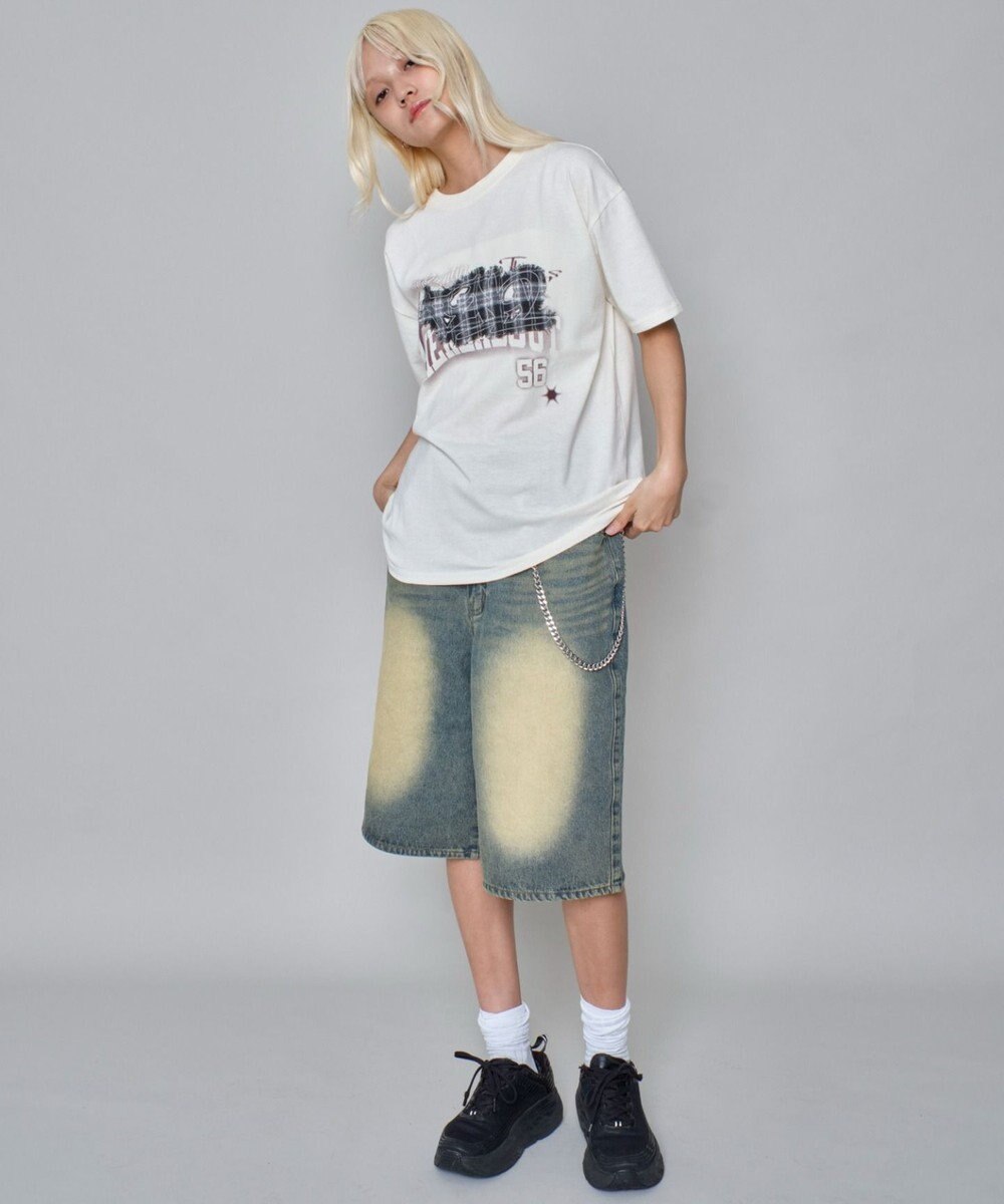 WEGO 【ユニセックス着用ITEM】パターンアップリケグラフィックT（SS） 