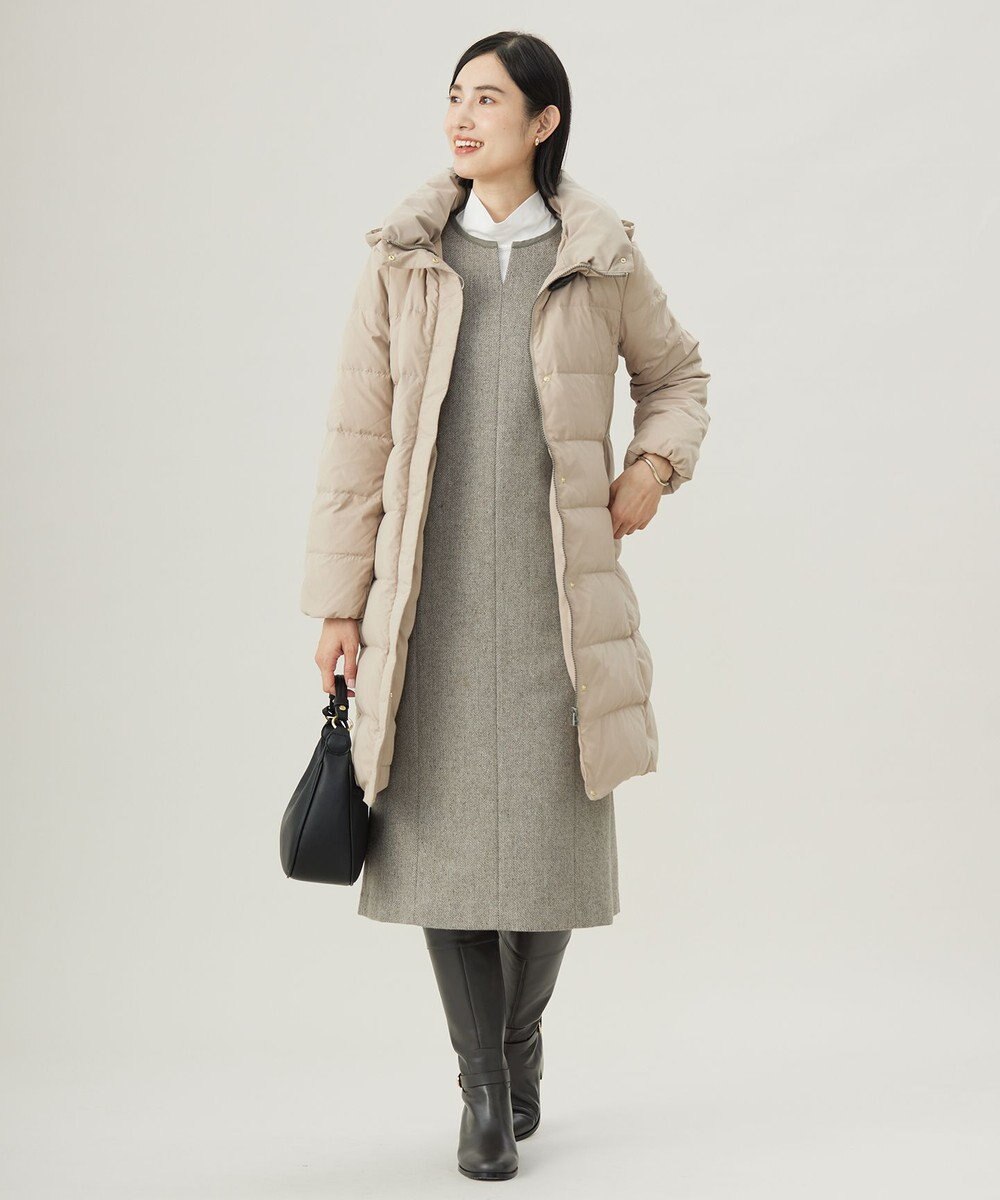 J.PRESS LADIES L ネップヘリンボーン ジャンパースカート 