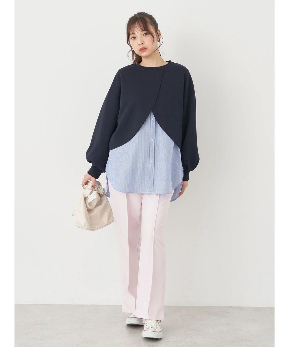 earth music&ecology ＳＥＴ２点カットプルオーバー＋シャツドッキングタンク 