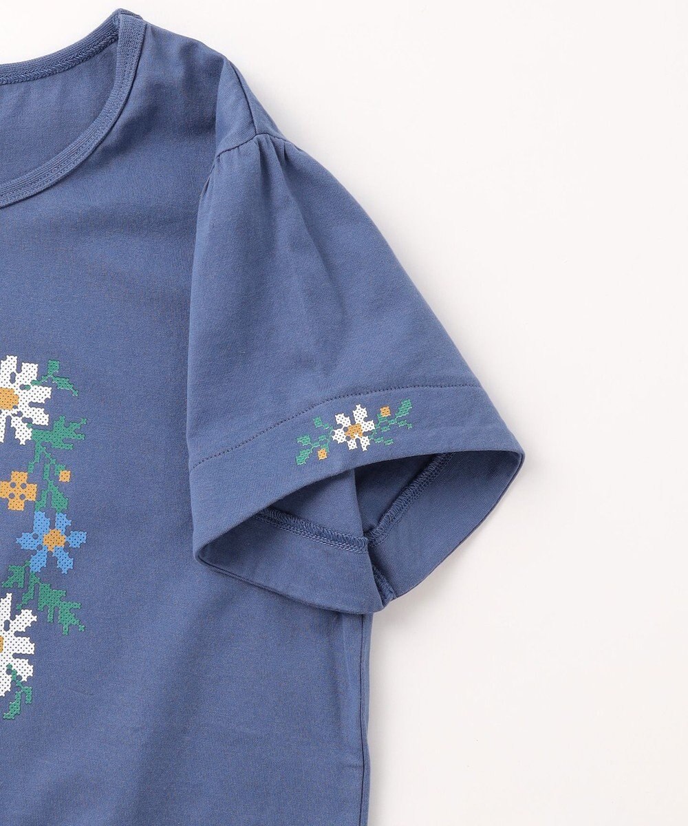 組曲 KIDS 【150-160㎝】 フラワーリースTeeシャツ 