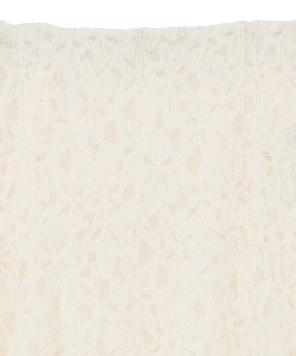 YECCA VECCA フラワー起毛レースマーメイドスカート 