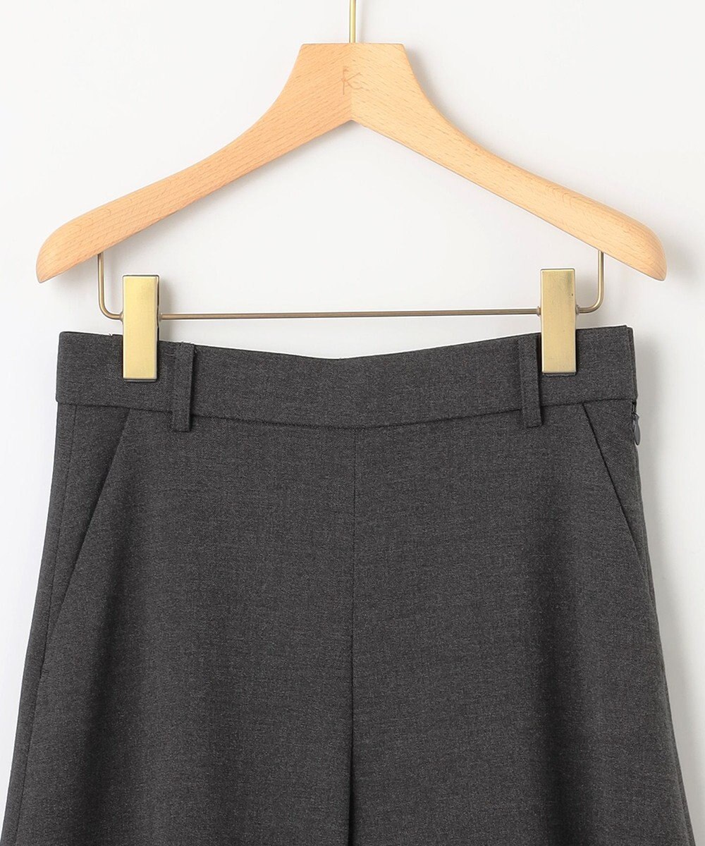 組曲 【WEB限定】ウールライクストレッチ フレアパンツ 