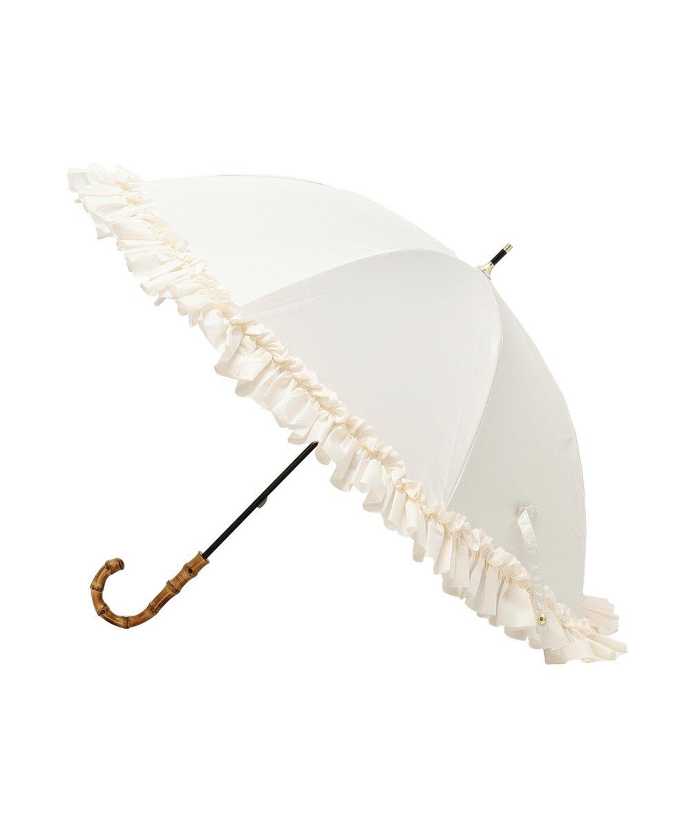 Maison de FLEUR 《晴雨兼用》遮光&UV CUT フリル傘 