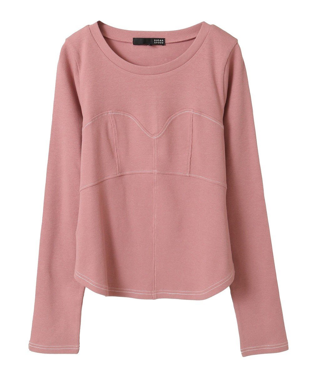 Green Parks ・ＳＵＧＡＲ　ＳＰＯＯＮ　ビスチェラインリブロンＴＥＥ 