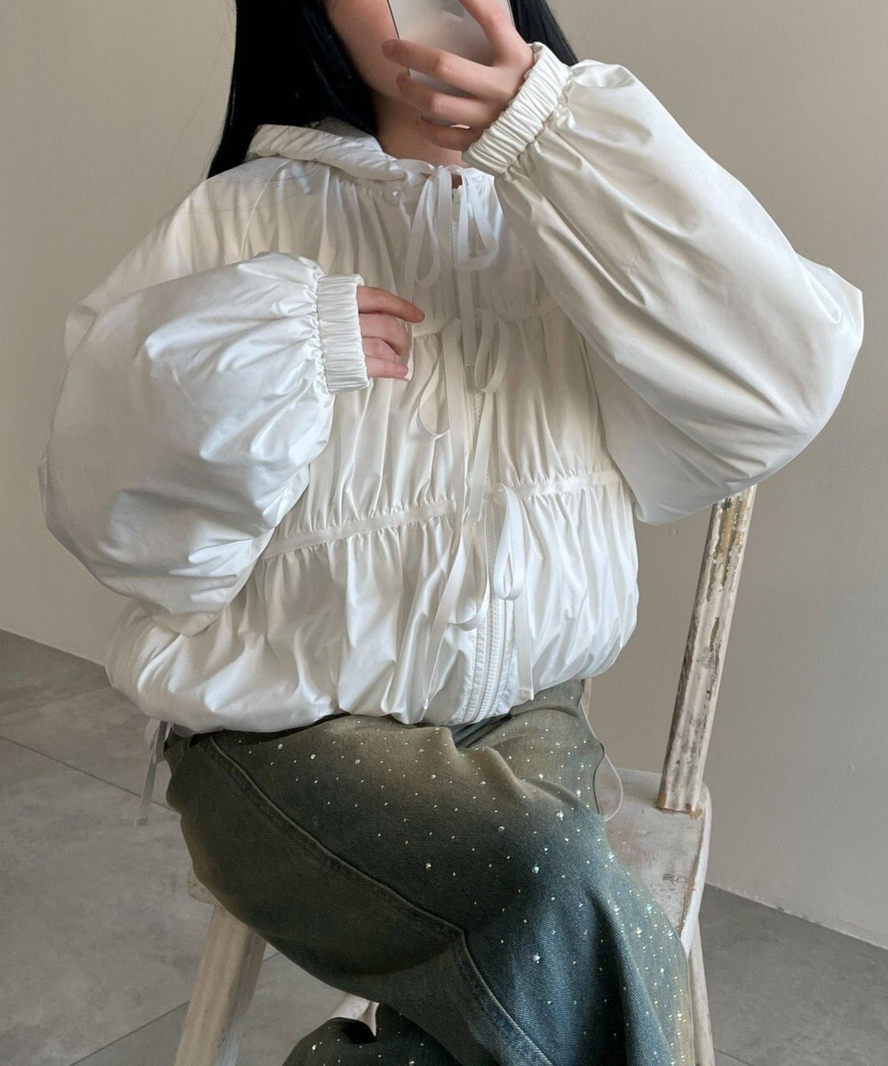 WEGO リボンフードブルゾン 