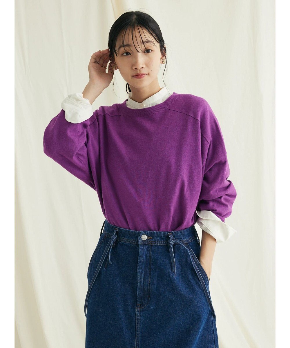 CRAFT STANDARD BOUTIQUE とてもちクルーネックニットプルオーバー 