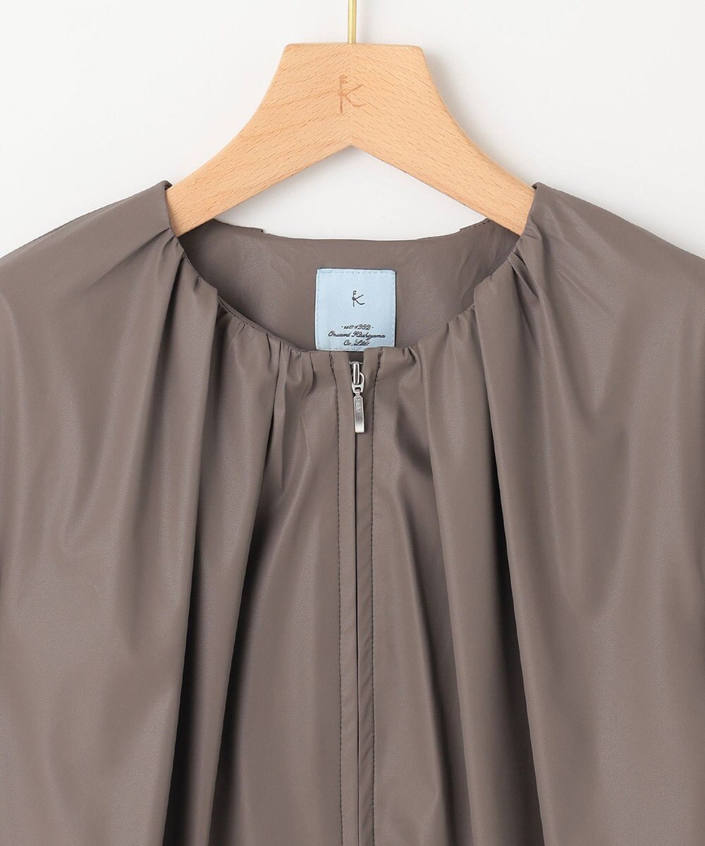 組曲 L レザーライクライト ブルゾン 