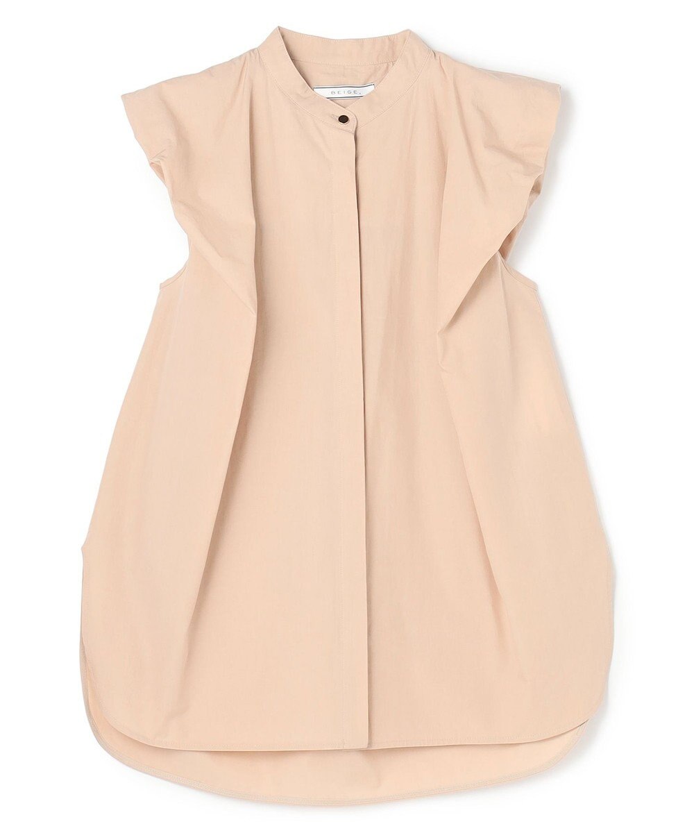 BEIGE， MALLOW / コットンタック バルーンスリーブブラウス 