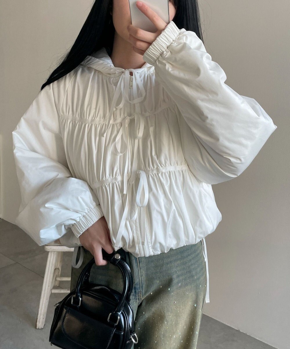 WEGO リボンフードブルゾン 