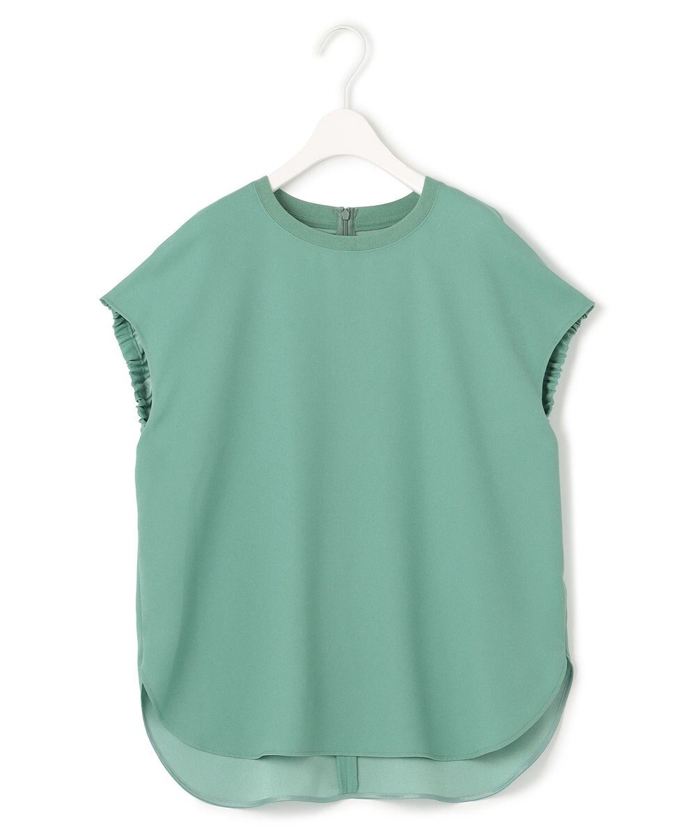 ICB 【洗える】FluidBackSatin ラウンドヘムプルオーバー 