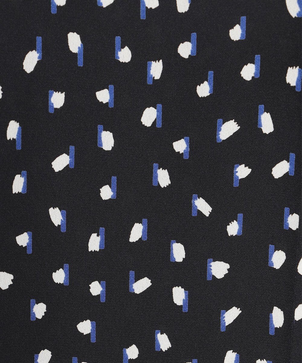 ICB 【先行予約】BackSatinAmunzen 5分袖配色ボウタイブラウス 