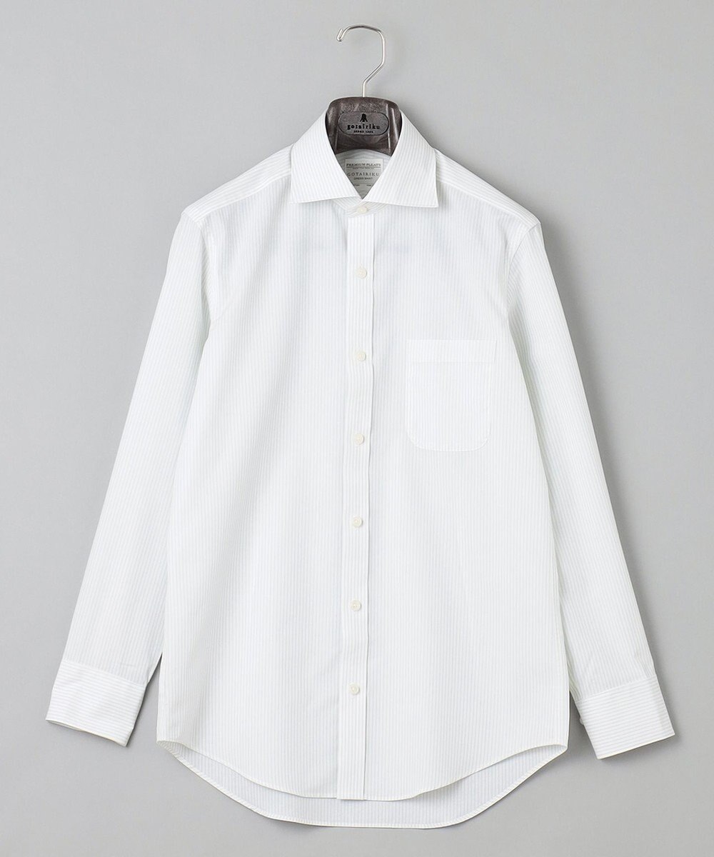 GOTAIRIKU 【形態安定】PREMIUMPLEATS_ワイドスプレッド 通年ドレスシャツ 