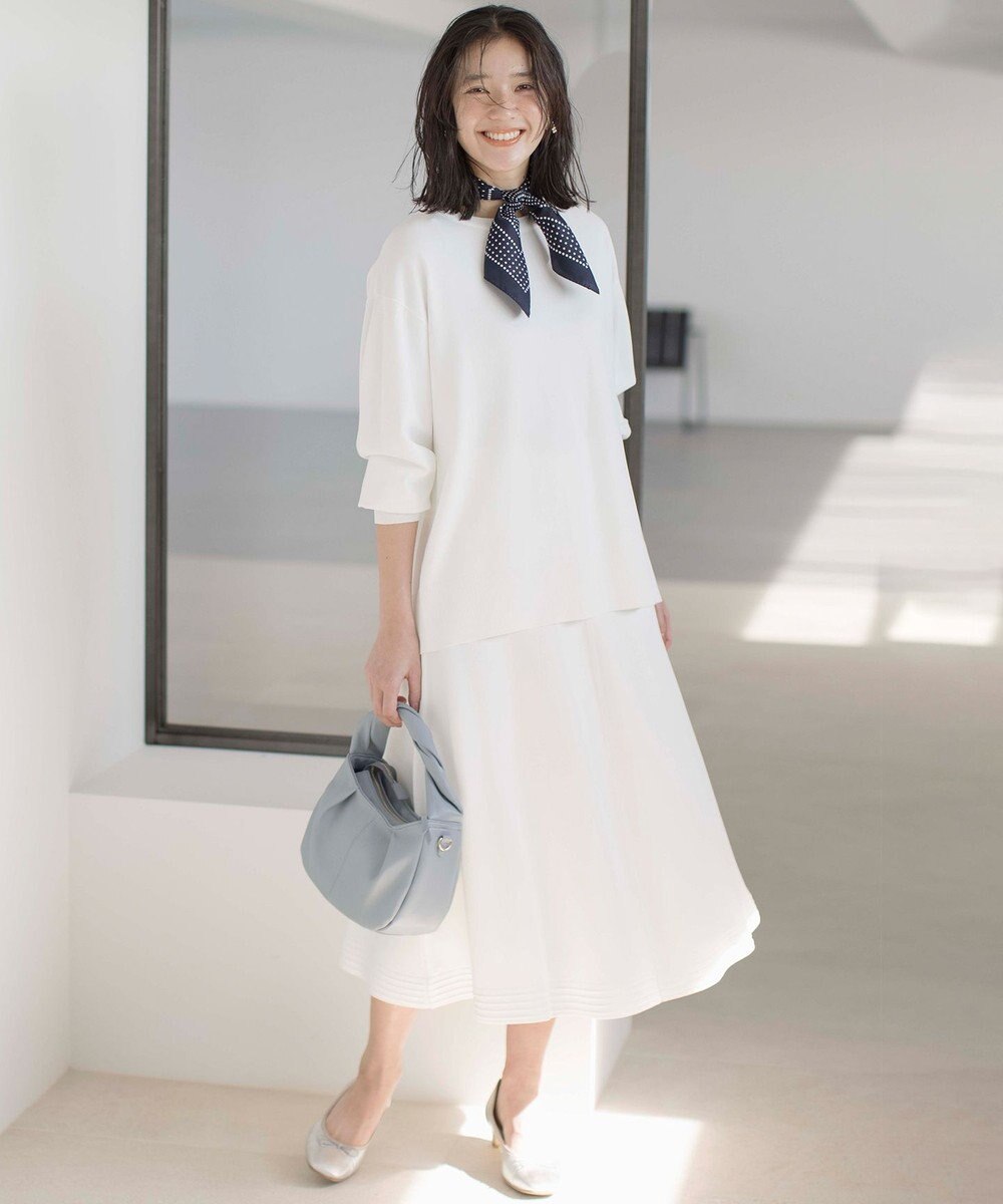 組曲 【WEB限定カラーあり】MINA バックリボンニットプルオーバー 