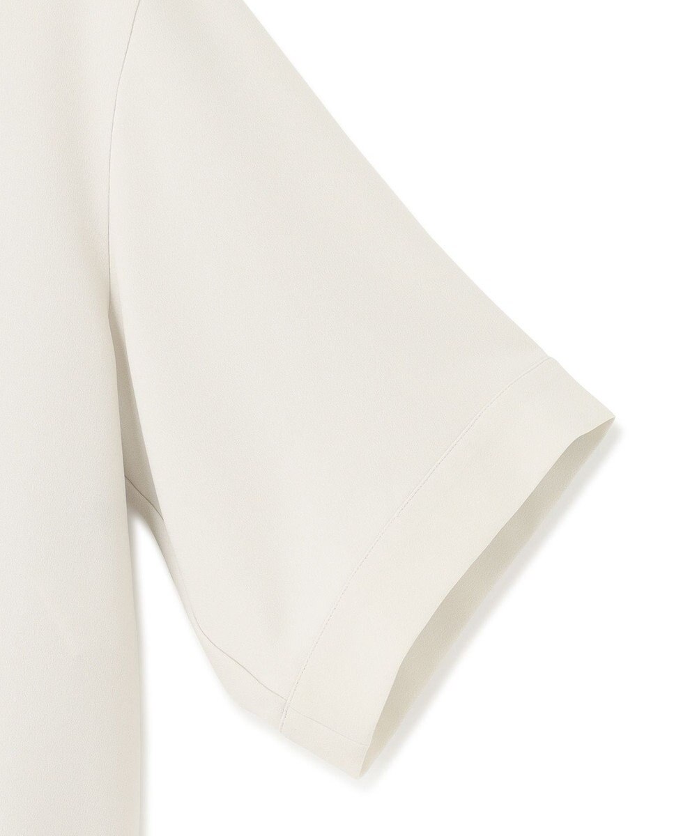 23区 【洗える】ストレッチジョーゼット ラウンドネック カットソー 