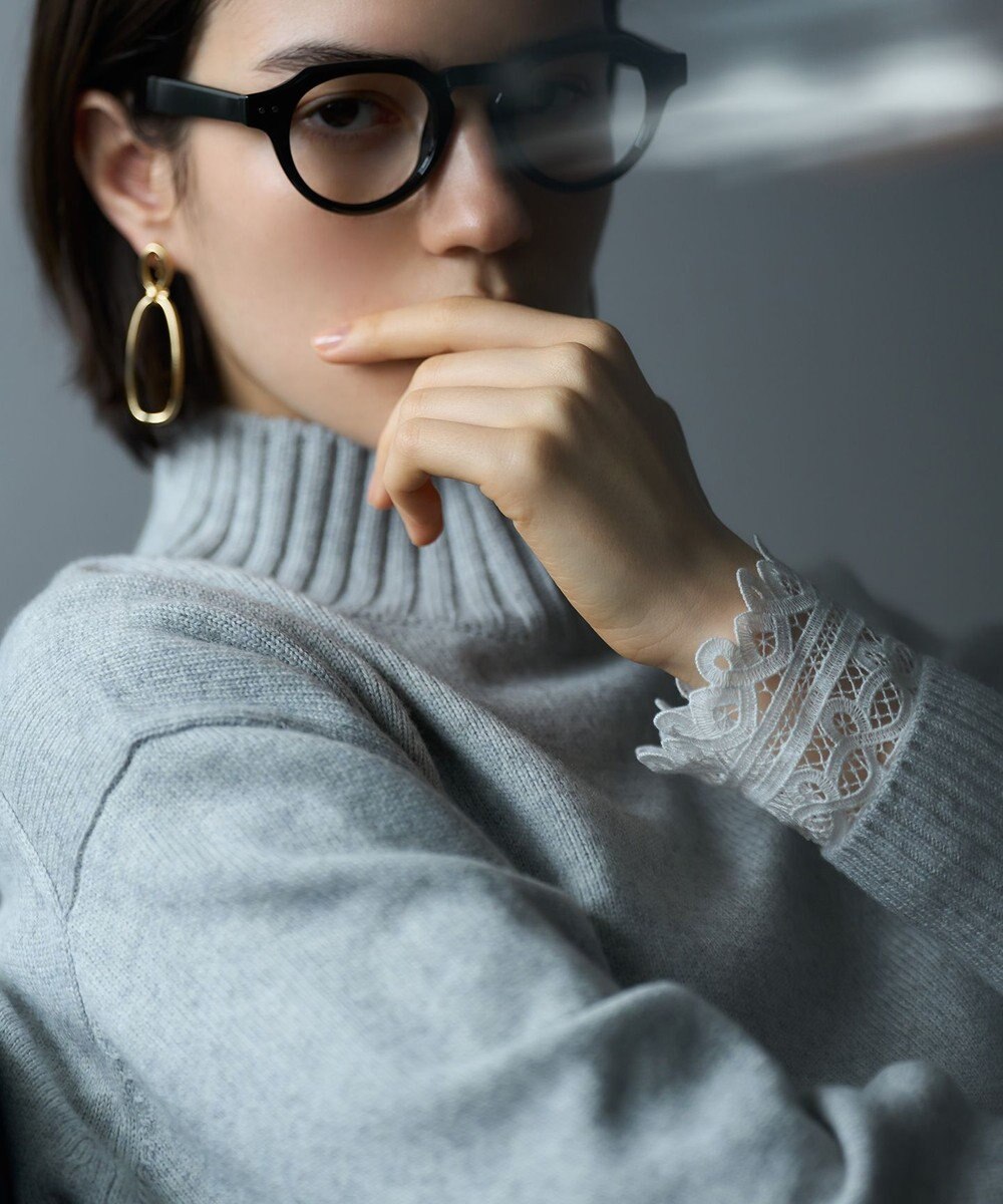 23区 S 【見上愛さんコラボカラー/Oggi掲載】カシミヤブレンド ハイネック ニット 