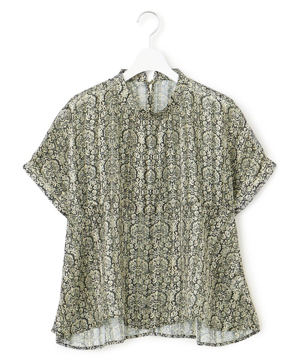 J.PRESS YORK STREET 【WOMEN】オリジナルタイルプリント ブラウス 