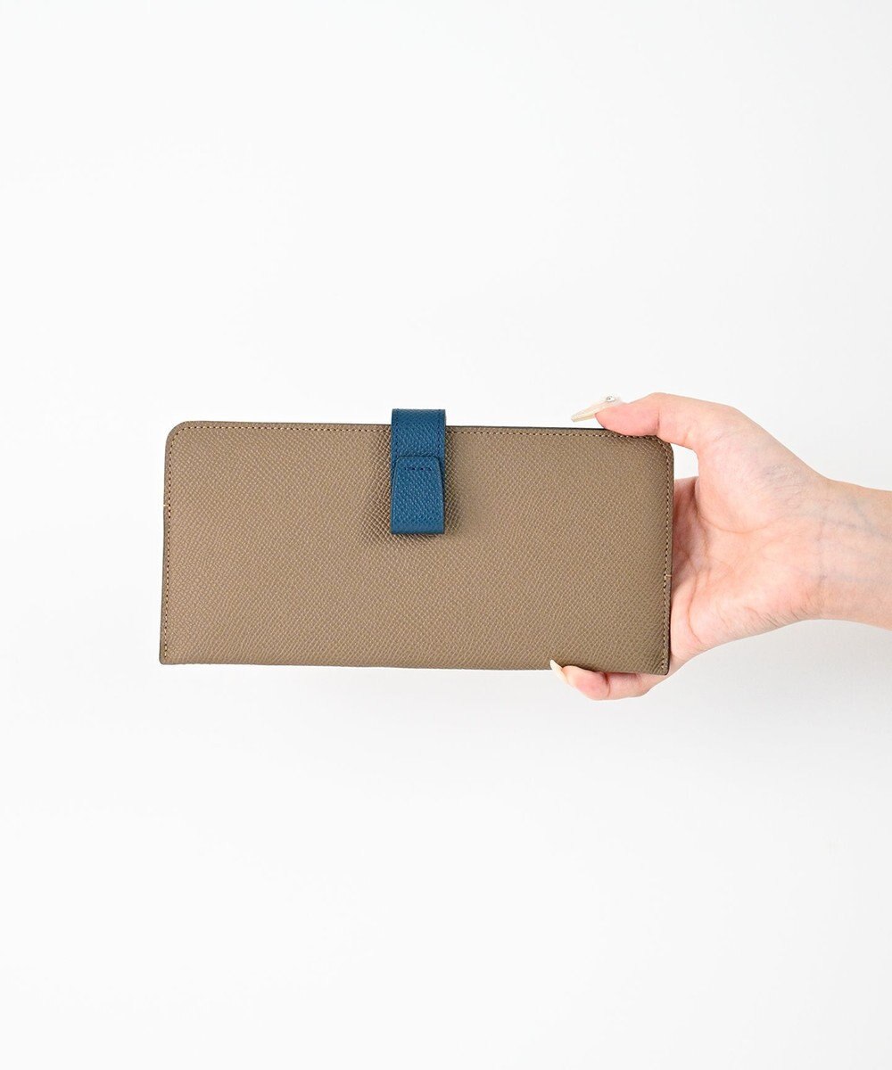 Atelier nuu 日本製 本革 バイカラーnoble スマートロングウォレット 
