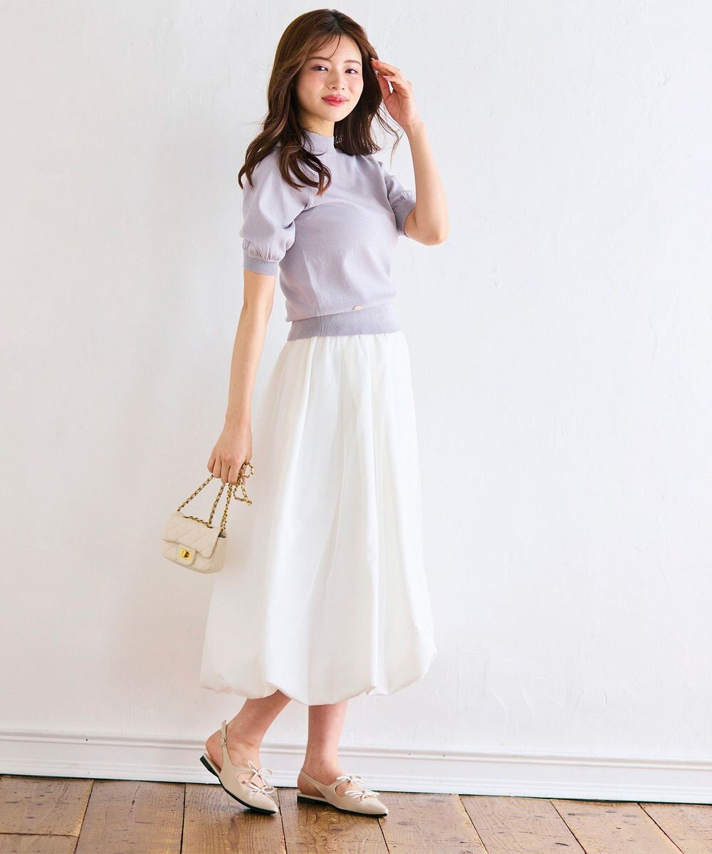 Feroux シャイニーハーフスリーブ ニット 