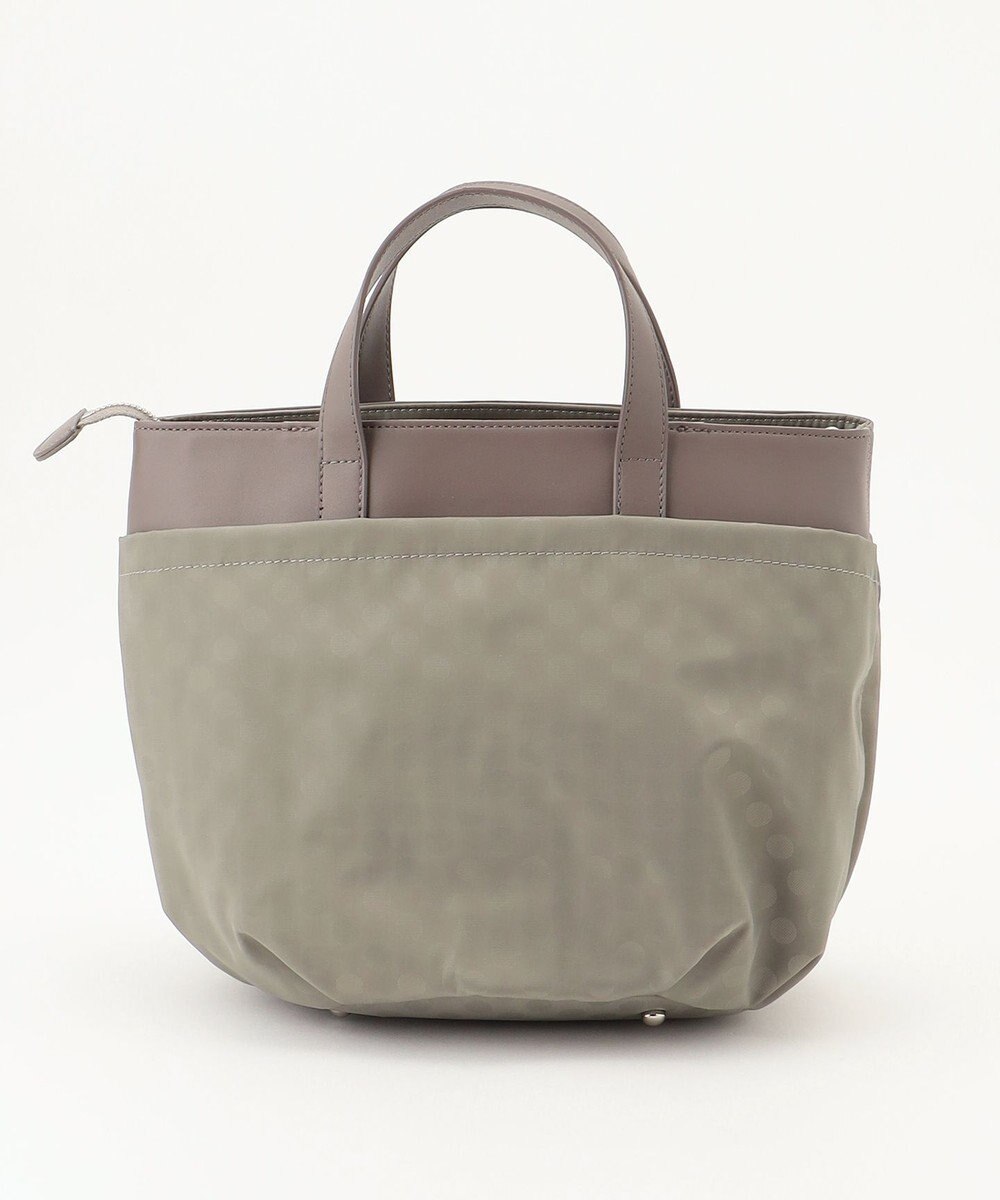 Y'SACCS はっ水ドットジャカード リサイクルレザーコンビ 2wayトートバッグ 