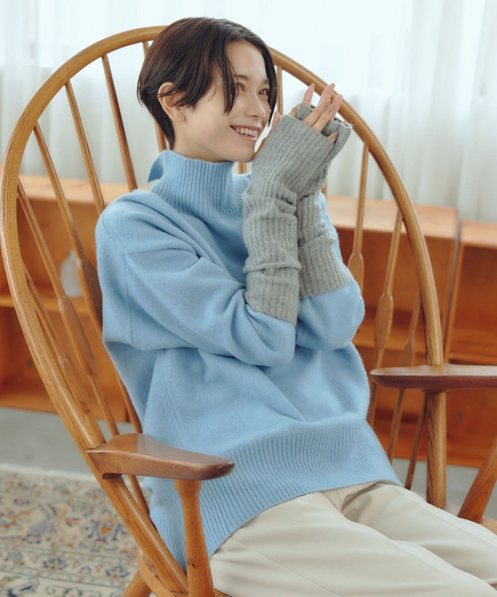 UNFILO ふわもちニット アームウォーマー 